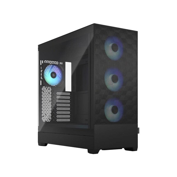 Fractal Design Pop XL Air RBG High Airflow Clear Tempered Glass Computer Case, Black - FD-C-POR1X-06
