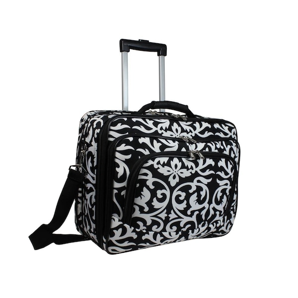 World Traveler 17 in. Rolling Laptop Case, Black - WT2013-501-B