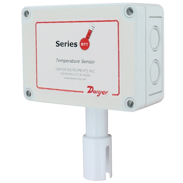 Transmisor de temperatura montado en pared de Dwyer Instruments, Temp Xmtr 420Ma Europeo - BTT-E00-3