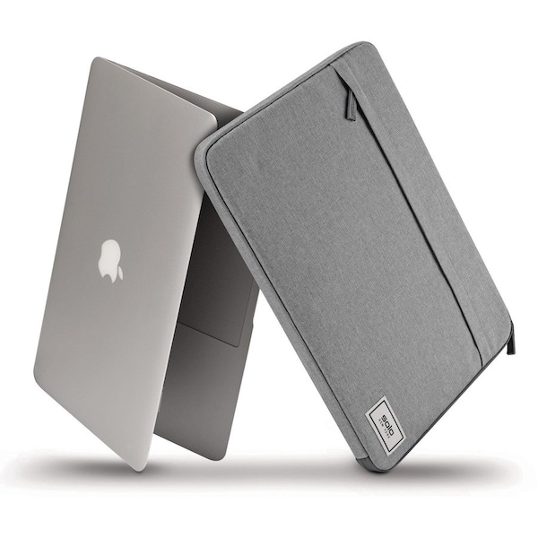 Solo Sleeve, f/ 15.6" Laptop, 16-1/4"Wx1"Lx11-1/4"H, Gray - USLUBN10510