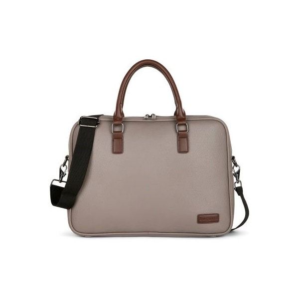 Bugatti Sedona Bugatti Contrast Collection Briefcase Bag, Fits Most 14in Laptop, Gray - EXB2161BU-GREY