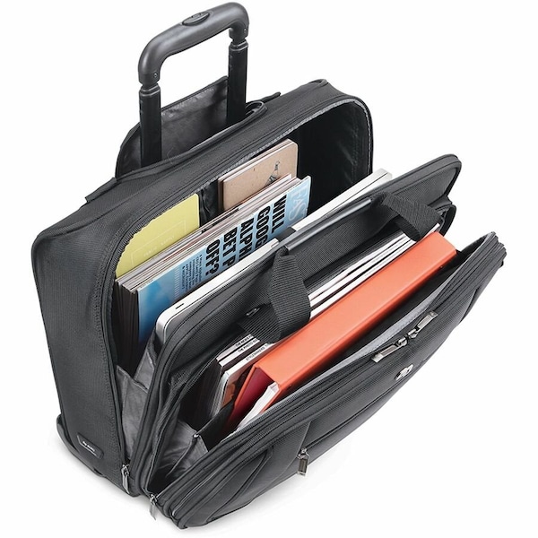 Solo New York Rolling Carrying, Fits 17.3'' Laptops, 14'' x 16.8'' x 5'', Black - PT1364