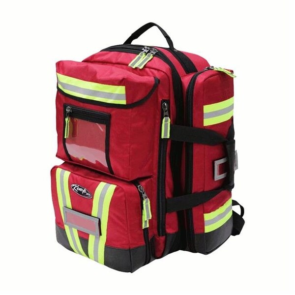 Kemp Usa Kemp USA 10-115-RED-PRE Premium Ultimate EMS Backpack - Red - 10-115-RED-PRE