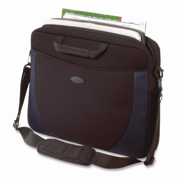 Targus Horizontal Slipcase, Fits Devices Up to 17in, Neoprene, 17.25 x 4 x 13, Black/Blue - CVR217-10