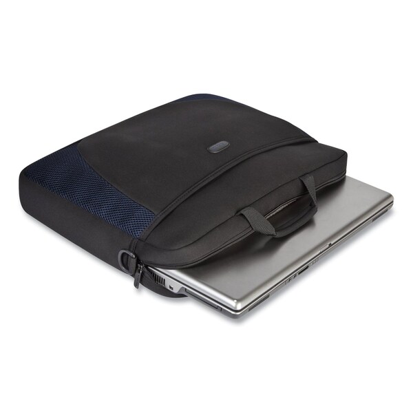 Targus Horizontal Slipcase, Fits Devices Up to 17in, Neoprene, 17.25 x 4 x 13, Black/Blue - CVR217-10