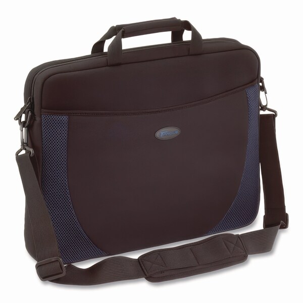 Targus Horizontal Slipcase, Fits Devices Up to 17in, Neoprene, 17.25 x 4 x 13, Black/Blue - CVR217-10