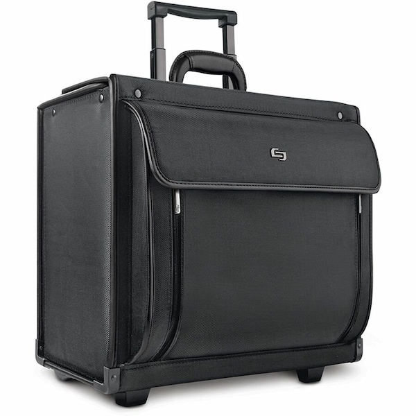 Solo New York Rolling Case, Fits 16'' Laptops, 13.8'' x 18'' x 8.3'', Black - PV784