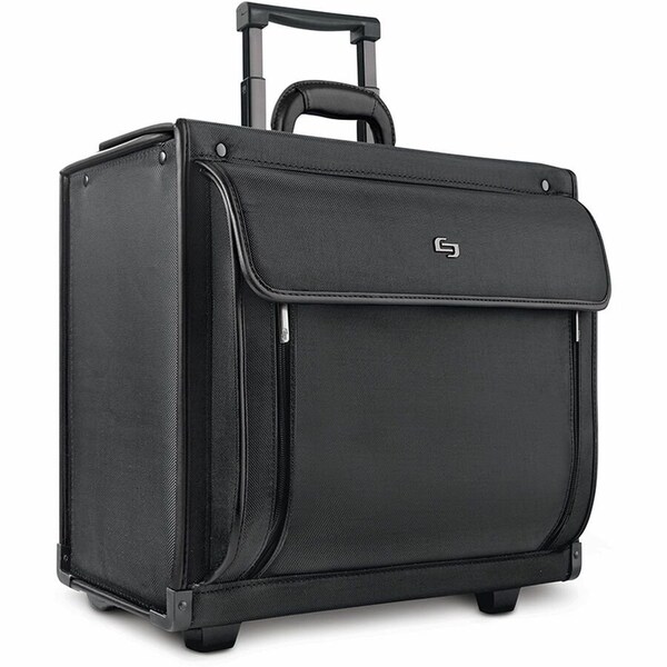 Solo New York Rolling Case, Fits 16'' Laptops, 13.8'' x 18'' x 8.3'', Black - PV784