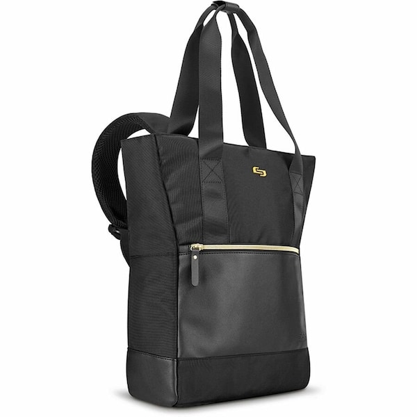 Solo New York Parker Laptop Tote Bag, Fits 15.'' Laptops, 16'' x 15'' x 4.5'', Black - EXE8014