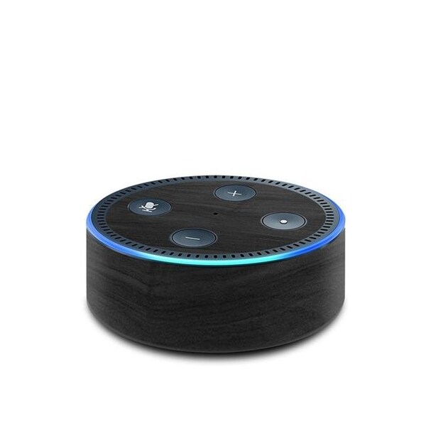 Jealous Devil Llc DecalGirl Collective AED2-BLACKWOOD Amazon Echo Dot 2nd Generation Skin - Black Woodgrain - AED2-BLACKWOOD