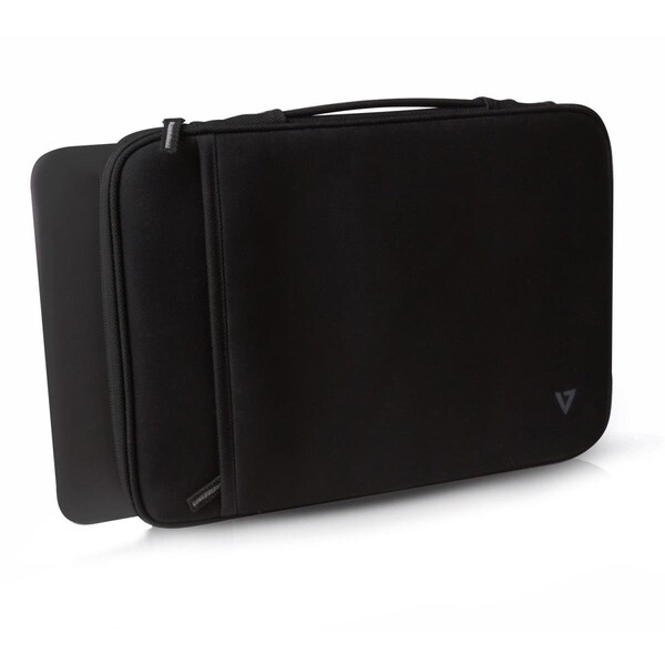 Fivegears 13.3 In. Ultrabook Sleeve Case with Handle Extra Pocket, Black - FI326402