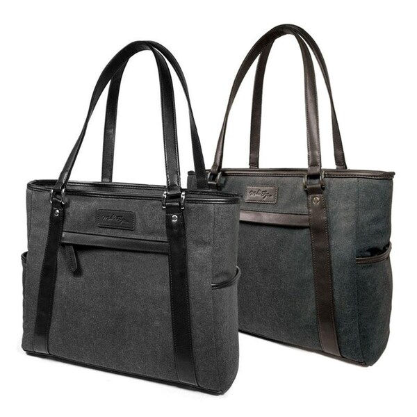 Cb Distributing 16 in. Urban Laptop Tote, Charcoal - ST3569759
