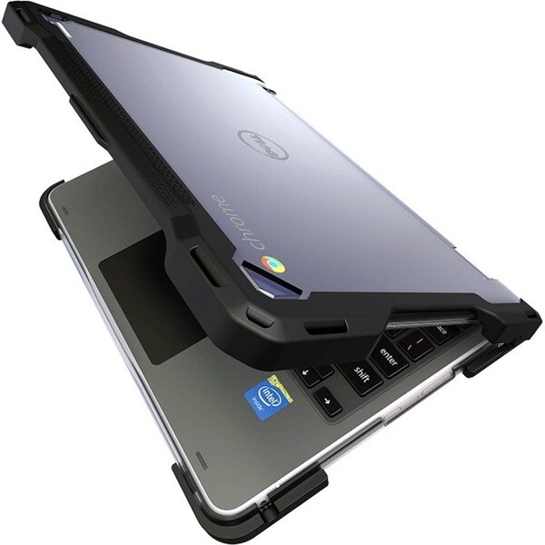 Uzbl RUGGED HARD SHELL CASE FOR DELL 3110/3100/5190 CLAMSHELL AND 2 IN1, 11 CHROMEBOOK - LAP7943