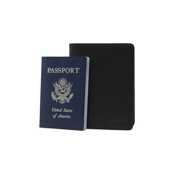 Mobile Edge Mobile Edge I.D. Sentry Passport Wallet - Leather - Black - MEWSS-PW
