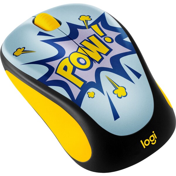 Logitech Design Collection Limited Edition Wireless 3button Ambidextrous Mouse with Colorful Designs  POW - 910-006122 - M317C MOUSE POW