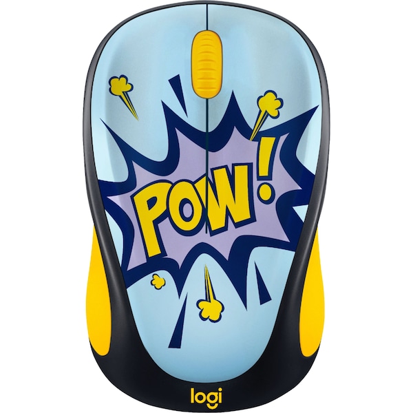 Logitech Design Collection Limited Edition Wireless 3button Ambidextrous Mouse with Colorful Designs  POW - 910-006122 - M317C MOUSE POW