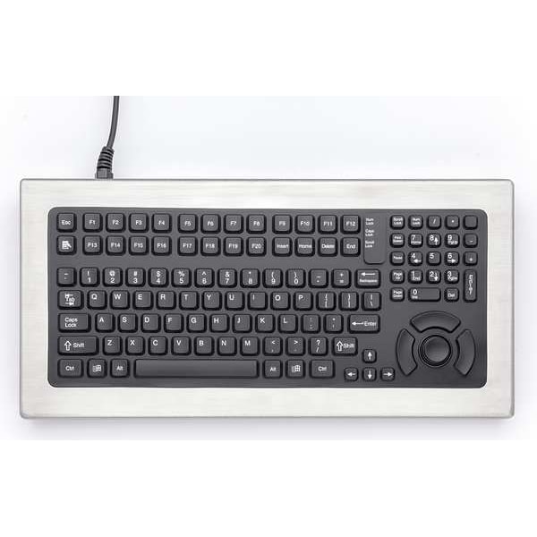 Ikey Stainless Hazardous Rugged Keyboard - DT-5K-FSR-NI-CXPS2