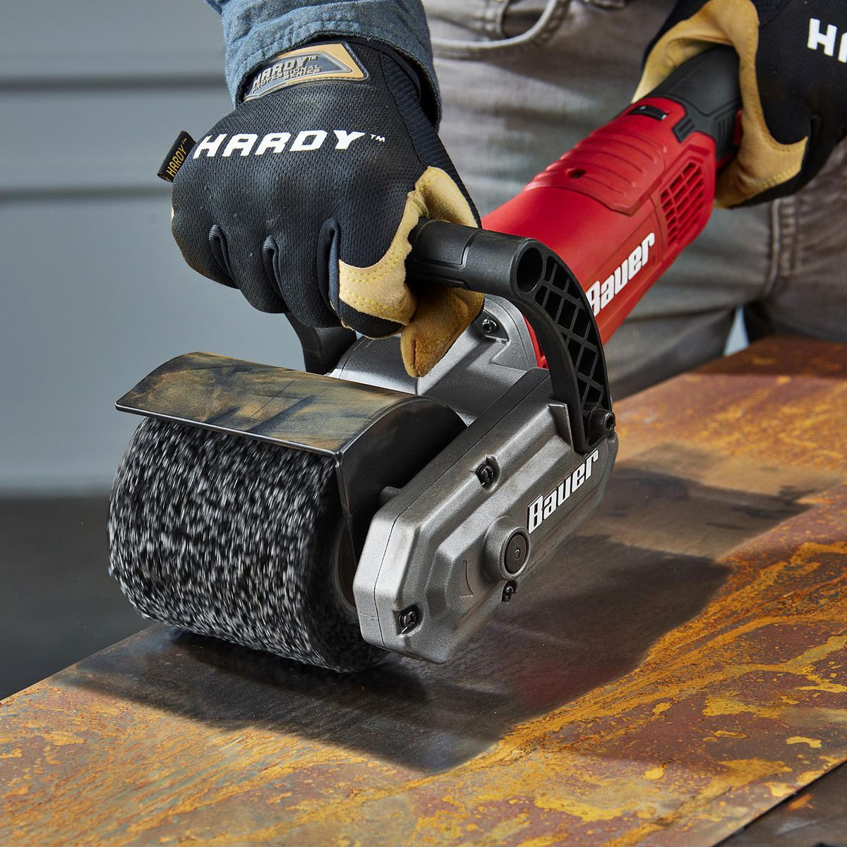 Bauer 4 pulgadas x 4 pulgadas x 3/4 pulgadas 40 Grit Tambor de desbaste no tejido - 58963
