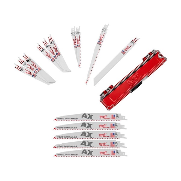 Milwaukee Tool Recip Saw Blade Set, w/Recip Saw Blade, 9 - 49-22-1110, 48-00-5026