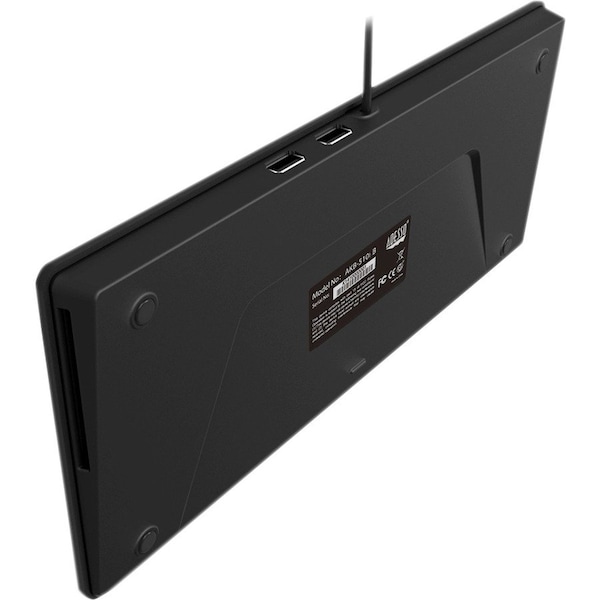 Adesso SlimTouch Mini USB Kyb w Hubs, AKB510HB - AKB510HB