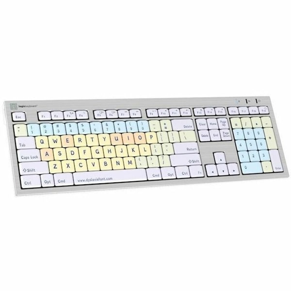 Logickeyboards DYSLEXIE KEYBOARD ALBA MAC US - LKB-DYSLEX-CWMU-US
