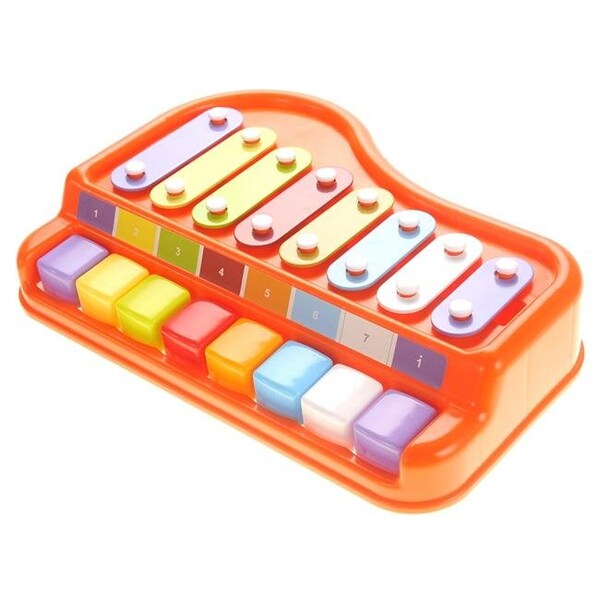 Azimport AZImport PS212 2 in. 1 Xylophone & Piano with Music Sheet Songbook - PS212