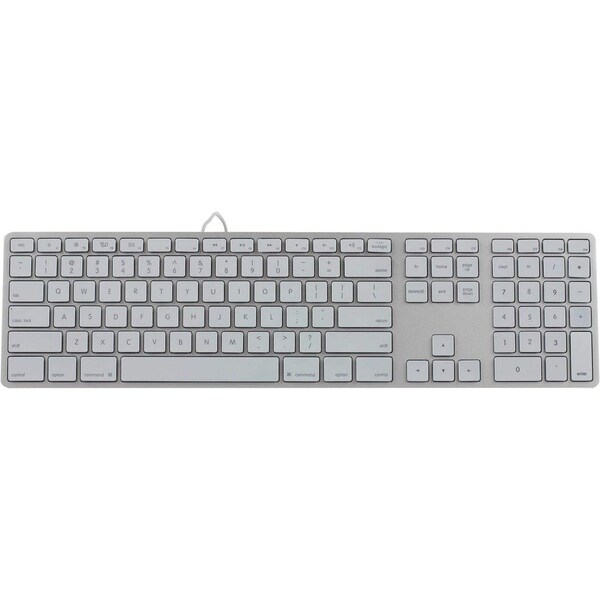 Ergoguys MATIAS BACKLIT ALUMINUM KEYBOARD SILVER - FK318LS