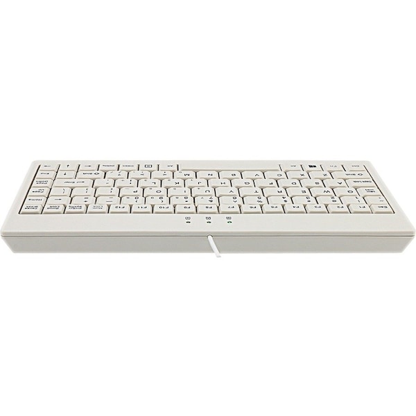 Adesso Adesso EasyTouch AKB-110W Mini Keyboard - USB, PS/2 - 87 Keys - White - AKB-110W