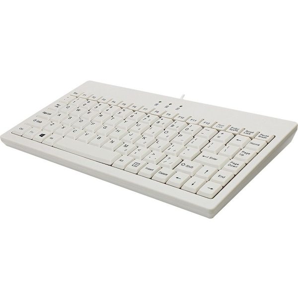 Adesso Adesso EasyTouch AKB-110W Mini Keyboard - USB, PS/2 - 87 Keys - White - AKB-110W