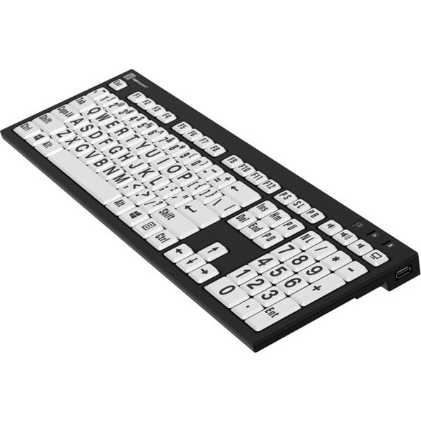 Logickeyboards XLPRINT NERO PC BLK ON WHT US - LKBU-LPBW-BJPU-US