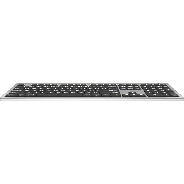 Logickeyboards XLPRINT ALBA WHT ON BLK MAC US - LKBU-LPRNTWB-CWMU-US