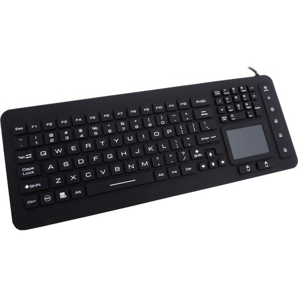 Ergoguys Dsi Waterproof Led Keyboard W/Touchpad - KB-JH-IKB98BL
