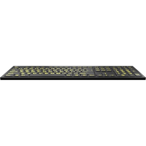 Logickeyboards XLPRINT NERO PC YLW ON BLK US - LKBU-LPYB-BJPU-US