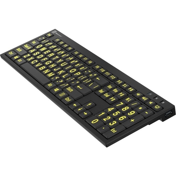 Logickeyboards XLPRINT NERO PC YLW ON BLK US - LKBU-LPYB-BJPU-US
