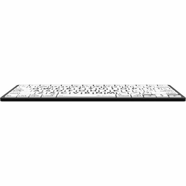Logickeyboards BRAILLE/LARGEPRINT BLK ON WHT - LKB-BRALPBW-BTON-US