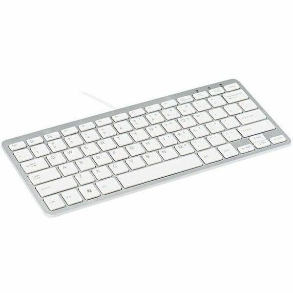 R-Go R-Go ergonomic keyboard, Compact - QWERTY(US), wired, white - RGOECQYW