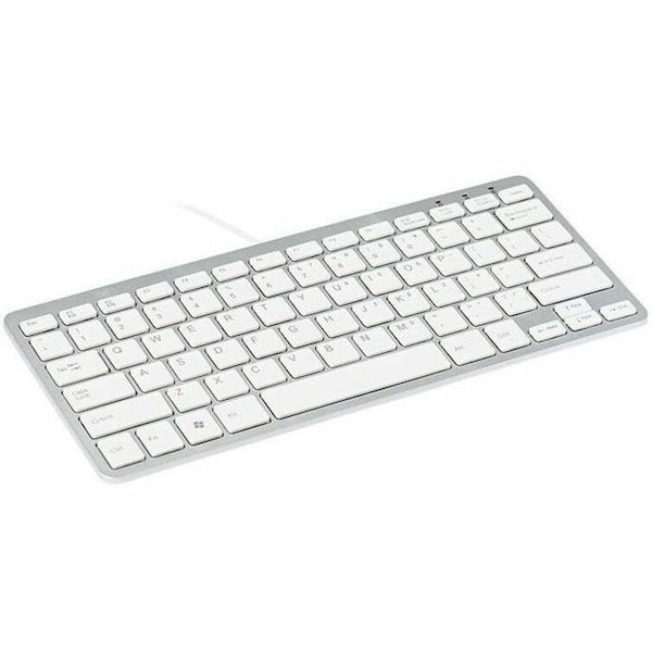 R-Go R-Go ergonomic keyboard, Compact - QWERTY(US), wired, white - RGOECQYW