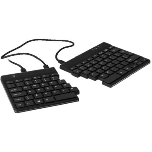 Ergoguys Ergoguys ROSP-USWIBL Cable Connectivity Qwerty Keys Layout Spilt Ergonomic Wired Keyboard - Black - ROSP-USWIBL