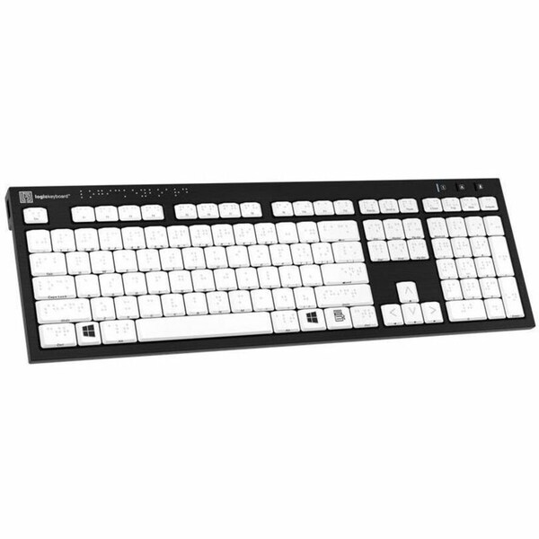 Logickeyboards BRAILLE KEYBOARD NERO PC US - LKB-BRAILLE-BJPU-US