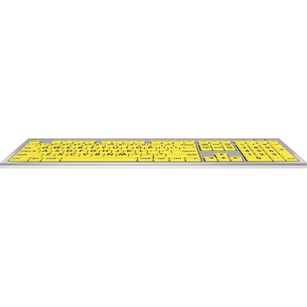 Logickeyboards XLPRINT ALBA BLK ON YLW MAC US - LKBU-LPRNTBY-CWMU-US