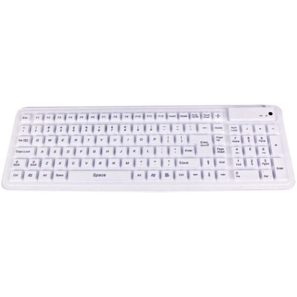 Skilledpower SEAL GLOWTM MEDICAL GRADE SILICONE KEYBOARD - BACKLIT  DISHWASHER SAFE w/ ANTIMIC - SK841116