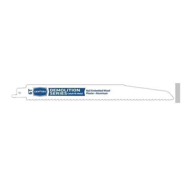 Century Drill & Tool 9" L x Demolition Cutting Demolition Bi-Metal Recip Blade, 6Tx9 in. - 07902