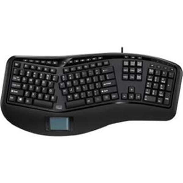 Upgrade Tru-Form Ergonomic Usb Touchpad Keyboard; With Split Key Zones And Gentl - UP539127