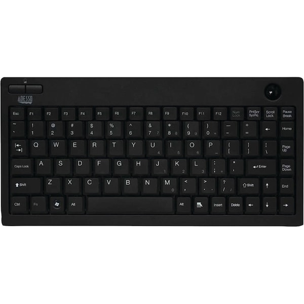 Adesso Publishing Easytrack 3100 - Wireless Mini Trackball Keyboard - WKB-3100UB