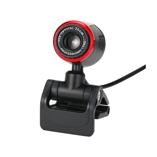 Sanoxy 1080P HD Webcam USB Computer Web Camera For PC Laptop Desktop With Microphone - SANOXY-WBCM-RED