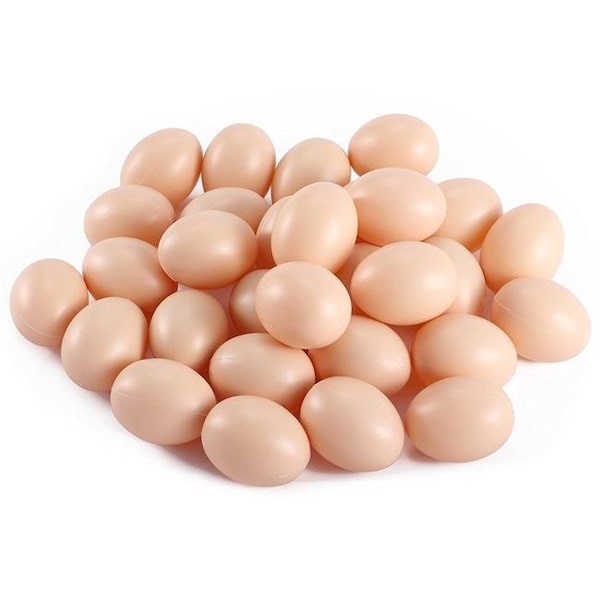 Upgrade Bag of Realistic Chicken Eggs Toy Food Playset - Pack of 30 - UP971831