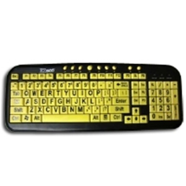 Ergoguys Ergoguys CD-1038 Ezsee Keyboard Yellow Keys; Black Legends - YYI1-CT6074