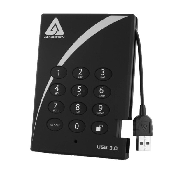 Apricorn 512Gb Pdlck Sec Ssd Usb - A25-3PL256-S512