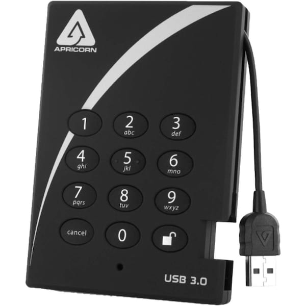 Apricorn 512Gb Pdlck Sec Ssd Usb - A25-3PL256-S512