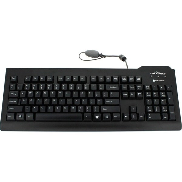 Sealshield Silver Seal Medical Grade Keyboard - Dishwasher Safe & Antimicrobial - SSKSV208CH